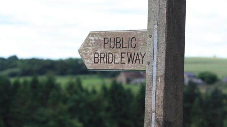 Public Bridleway sign