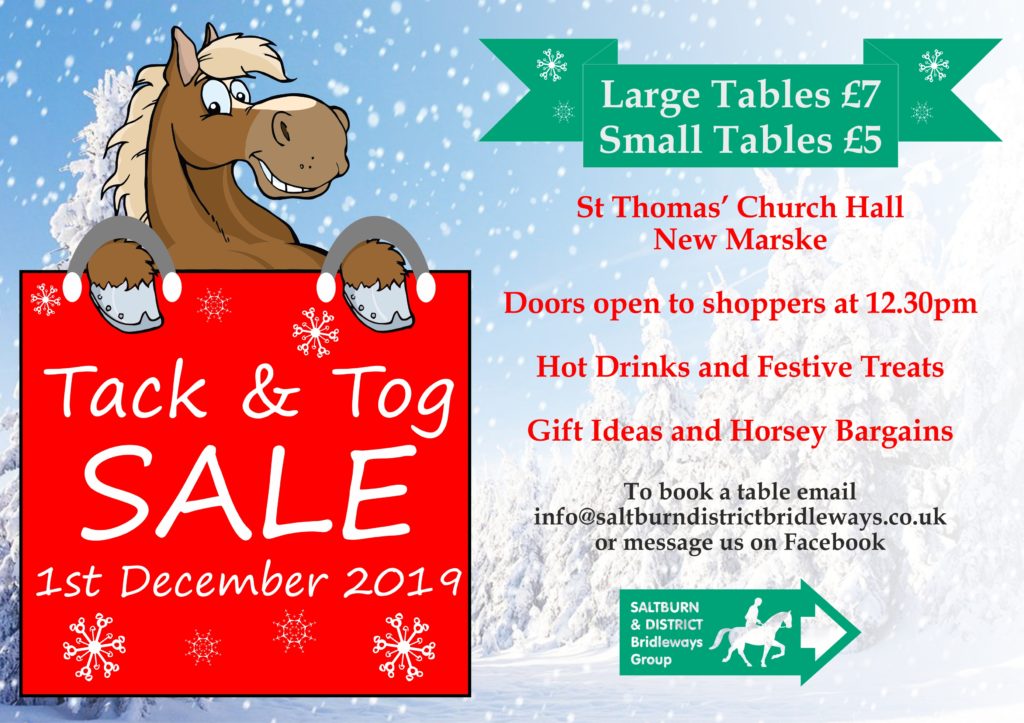 Tack and tog sale poster